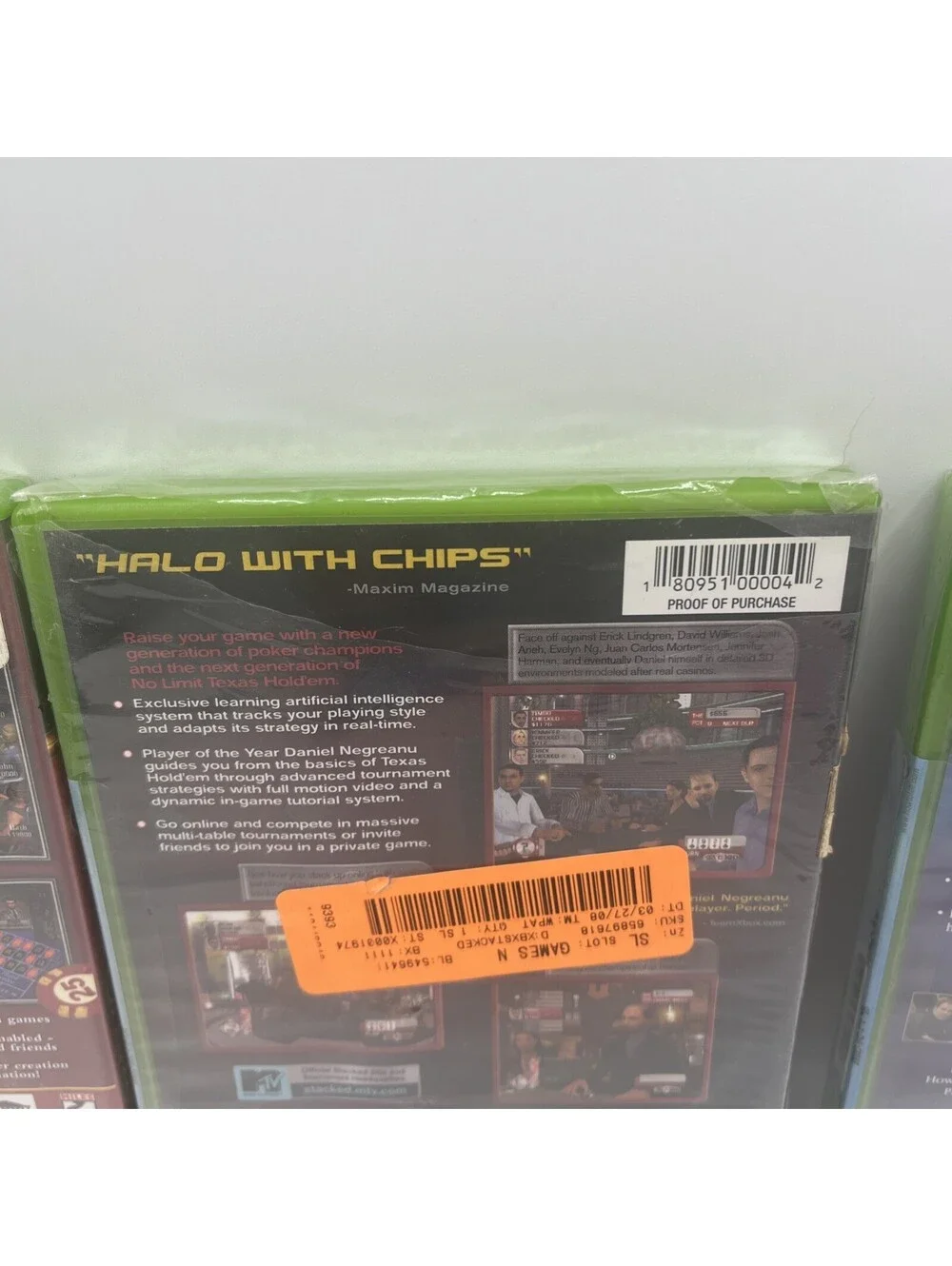 Casino 3 Game Xbox Bundle Stacked, Bicycle Casino, & More - Brand New Sealed